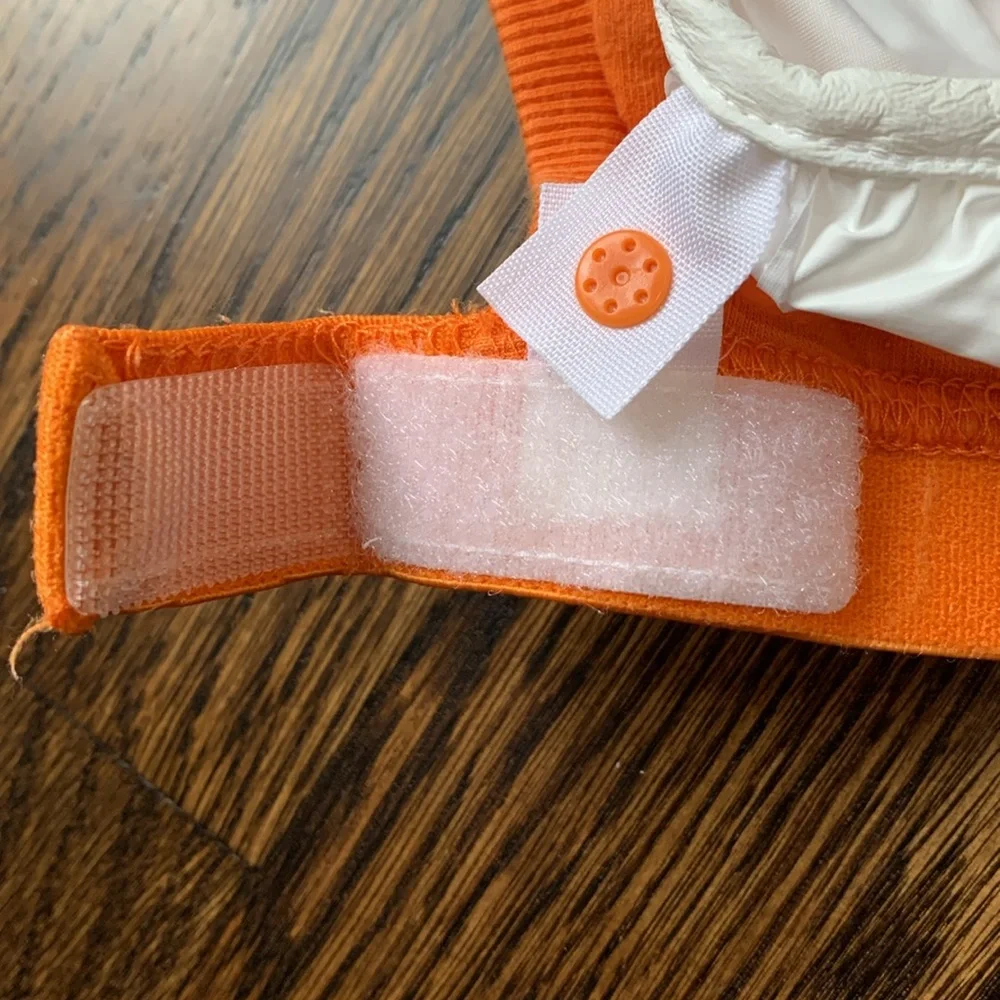 Orange Reusable Diaper Covers - Adjustable Snap/Velcro